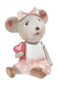 Verliebte Mäuse "Sie" 6cm sitzend