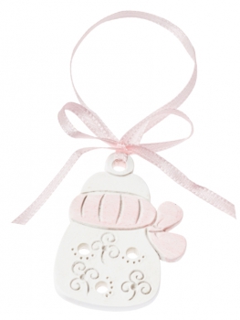 Baby-Girl Anhänger-Flasche 5cm