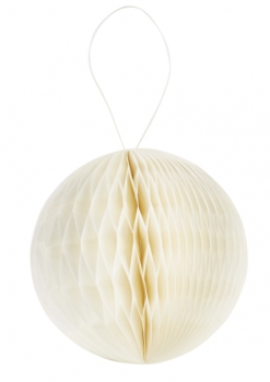 3D-Wabenball 8cm creme