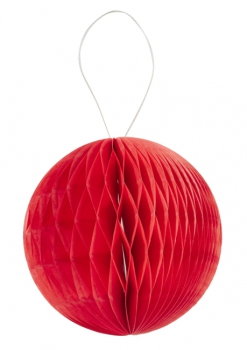 3D-Wabenball 8cm rot