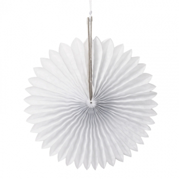 3D-Wabenrosette 36cm weiss