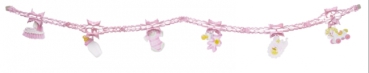 Papiergirlande Babygirl rosa 2m