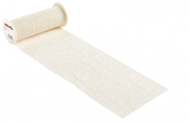 Spitze 20cm x 10m creme