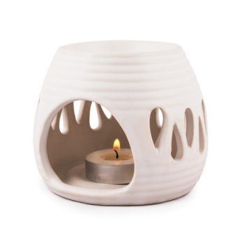 Preview: Duftlampe "Simple" H 8 x ø9cm weiß