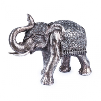 Elefant "El Friedo" silber 50x25x38cm