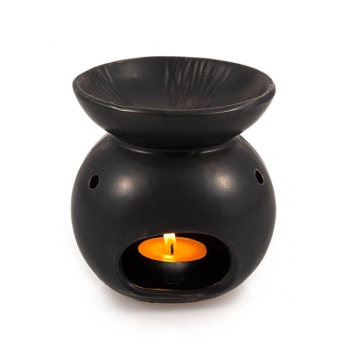Preview: Duftlampe "Relief Black" H:11,5 cm