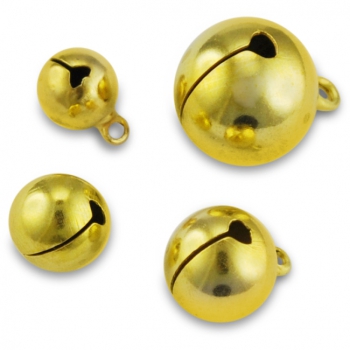Schellen rund &Oslash; ca.12mm goldfarben