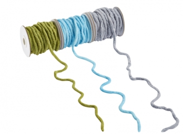 Flausch-Band hellblau 10m