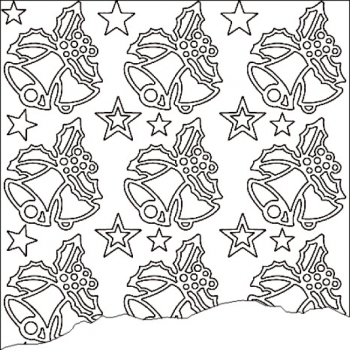 Sticker Glocken mit Deko silber