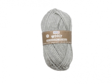 Wooly 70% Acryl 30% Wolle 50g hellgrau