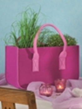 Filztasche pink 38x20x24cm