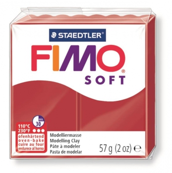 Fimo effect 57g Farbe "Christmas red"