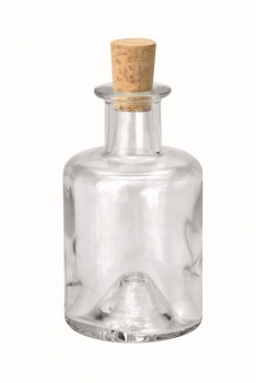 Flasche rund mit Korken 200ml
