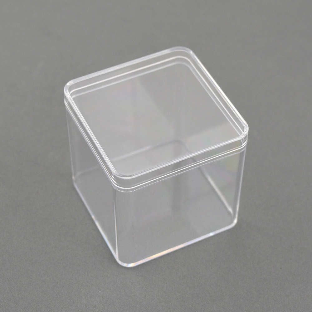 ES-Großhandel - Kunststoffbox quadratisch transpartent 5,5cm