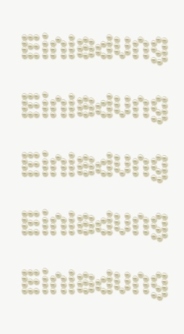 Sticker Perlen Einladung Ø2mm