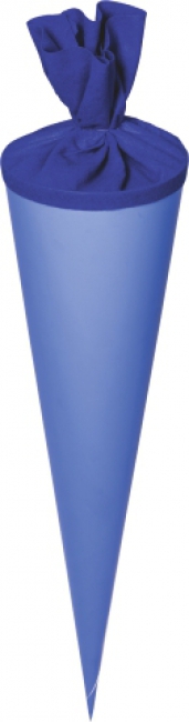 Schultüten-Rohling 70cm Ø19cm blau
