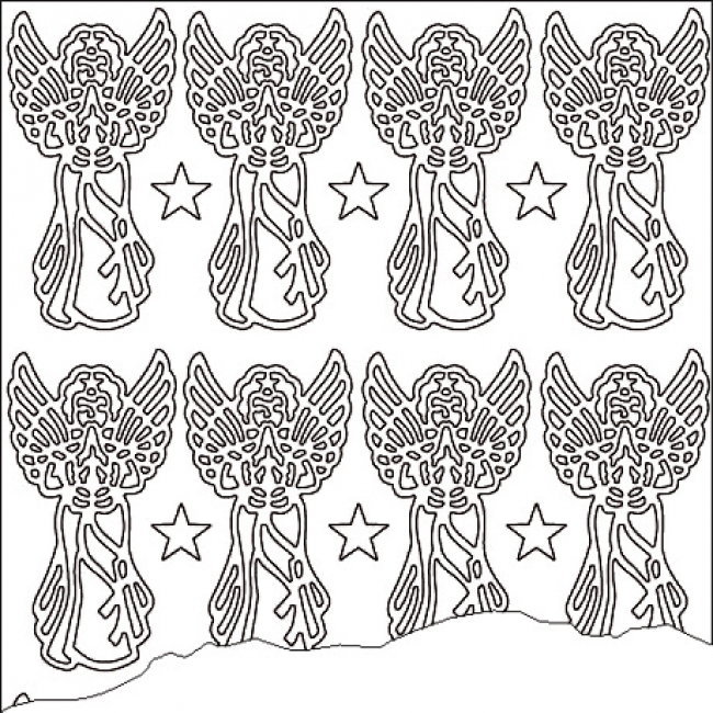 Sticker Engel gold