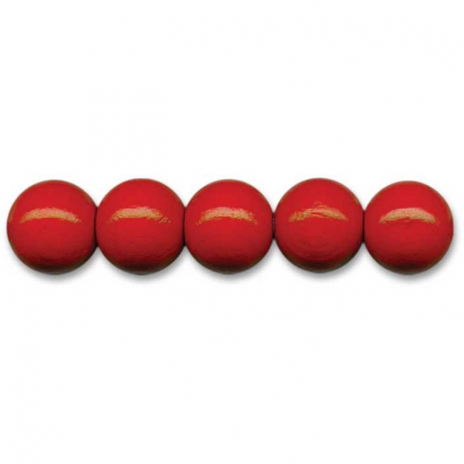 Deutsche Holzperlen Ø4mm rot
