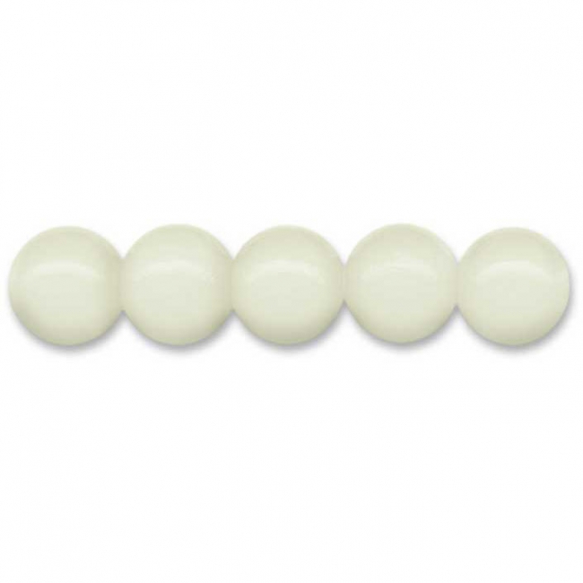 Deutsche Holzperlen Ø4mm cremeweiß