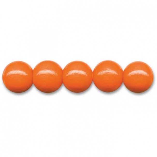 Deutsche Holzperlen Ø 6mm orange