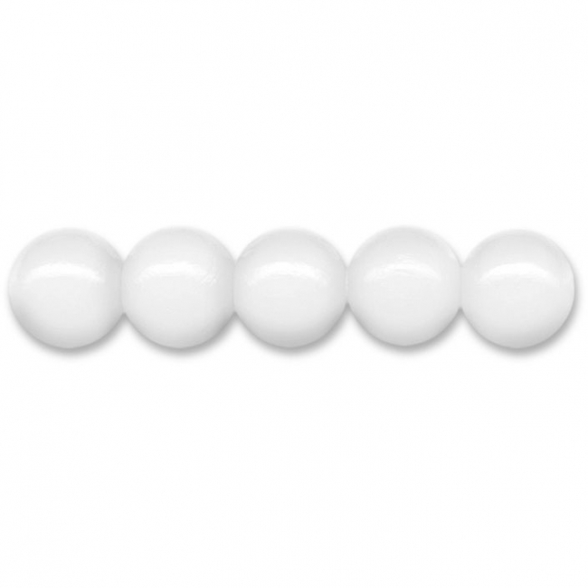 Deutsche Holzperlen Ø12mm weiß
