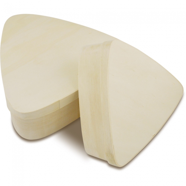Holzschachtel-2er Set Triangel 16x17x6cm