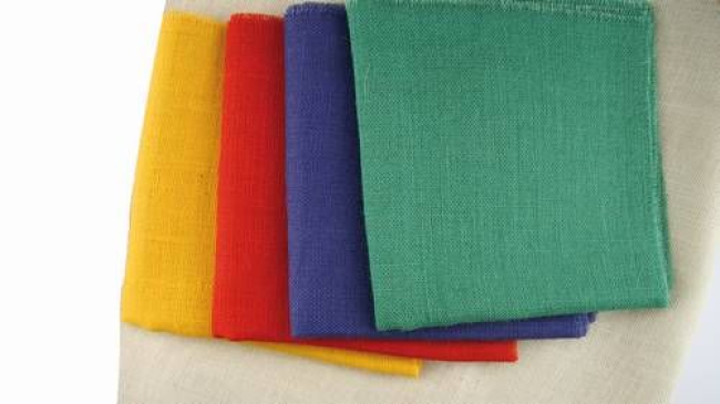 Jutegewebe B120cm blau