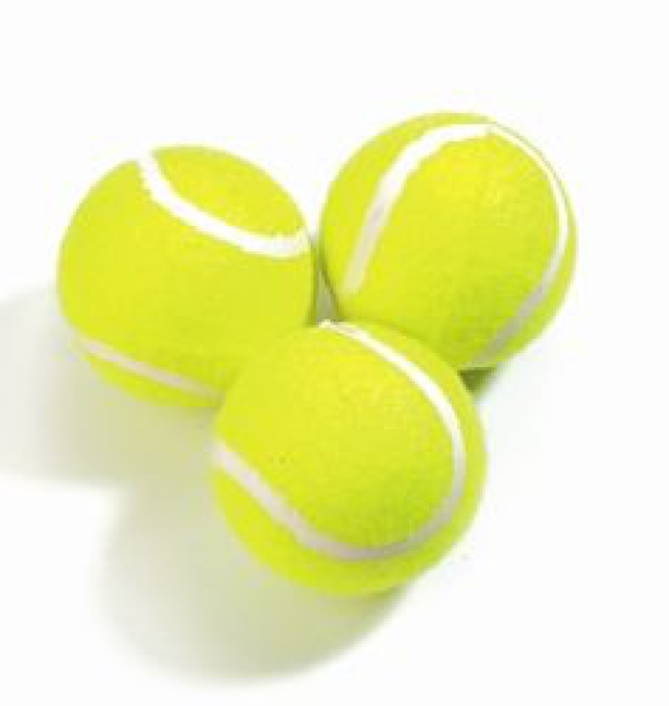 Tennisbälle mit Kopfleiste