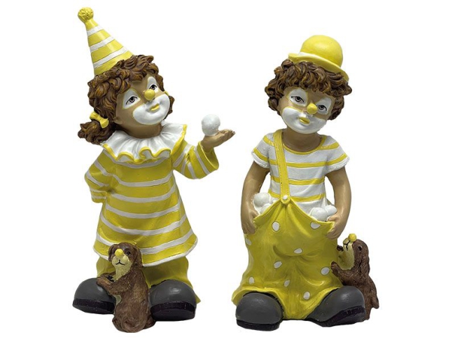 Clown aus Poly 11x8x22cm