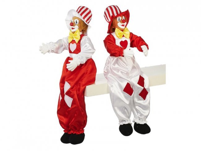 Clown Kantenhocker aus Poly 60cm