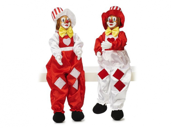 Clown Kantenhocker aus Poly 60cm