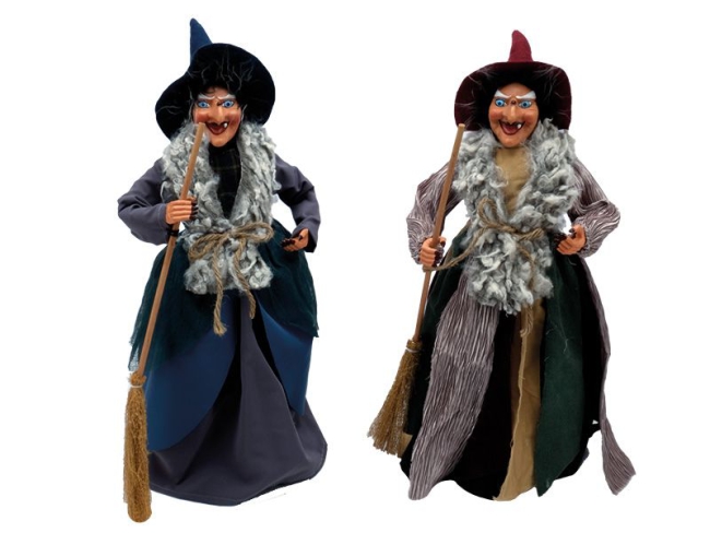 Hexe aus Poly stehend Ø16x44cm