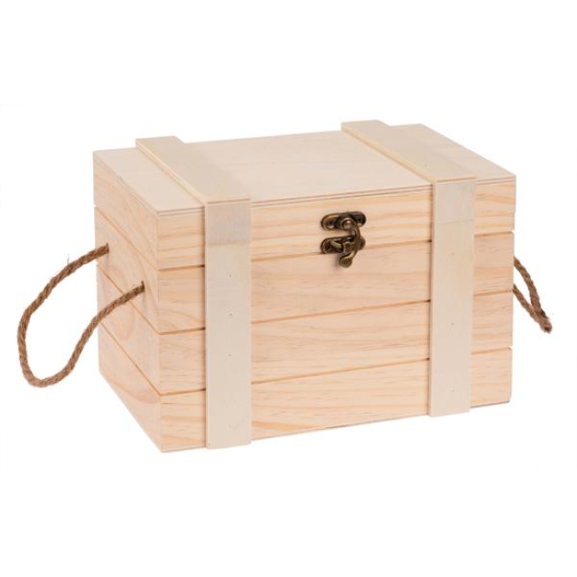 Schatztruhe mit Griffen 24x16,5x15,5cm