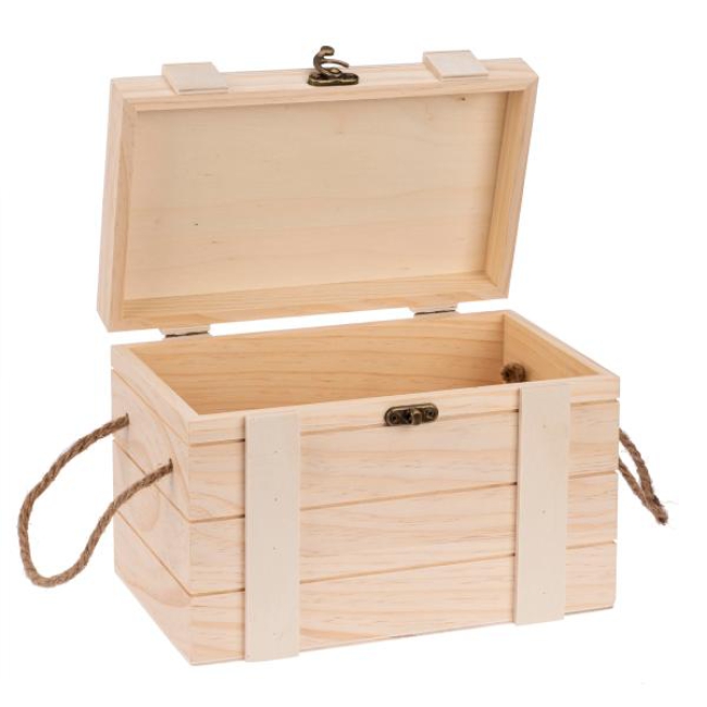 Schatztruhe mit Griffen 24x16,5x15,5cm