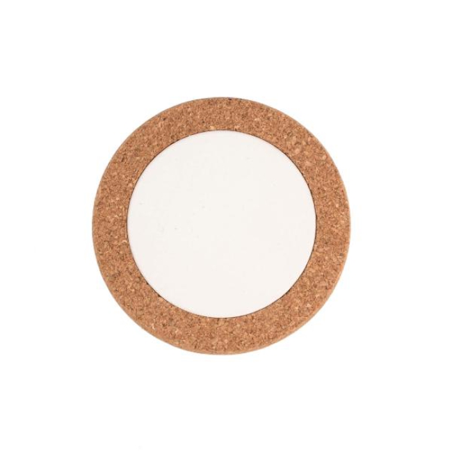Korkuntersetzer mit Keramik rund 14cm