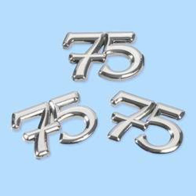Streuteile Zahl "75"