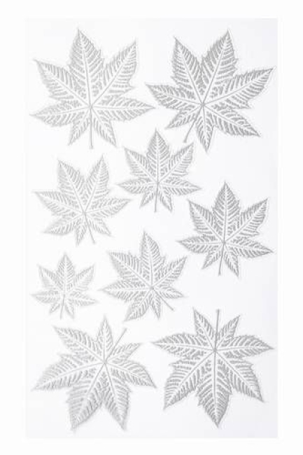 HOBBY-Design Sticker Blätter I silber