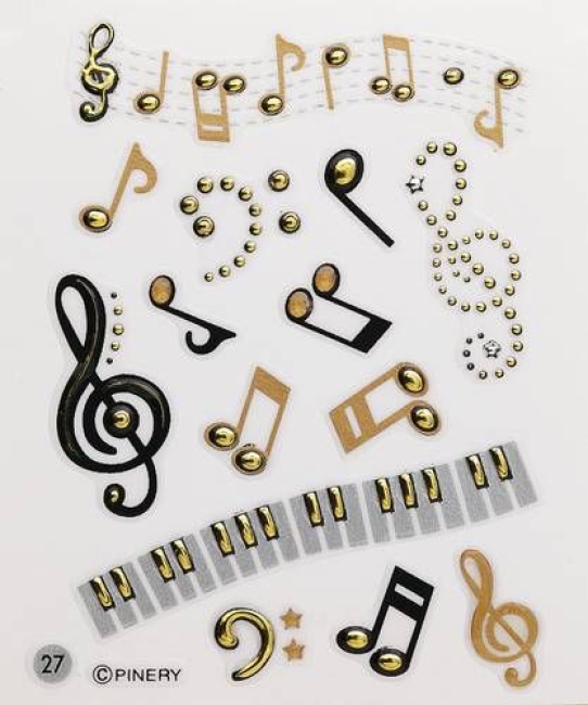 Filistyle-Stickers NotenSchlüssel