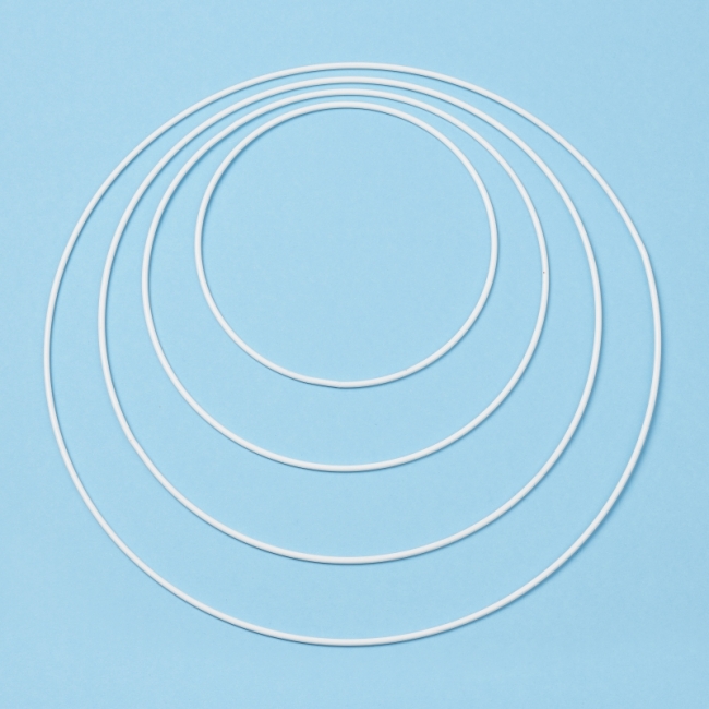 Drahtring Ø15cm weiss
