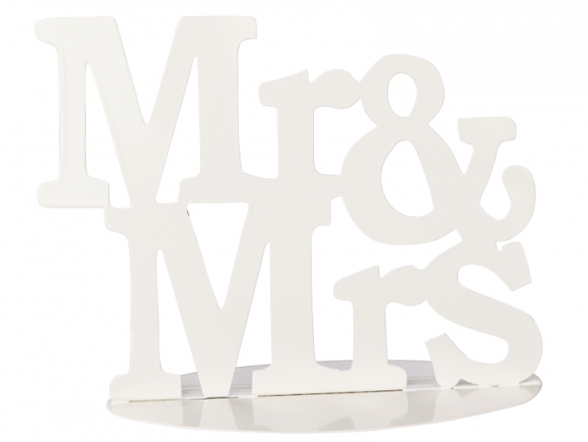 Mr.&Mrs. Deko weiss 14cm