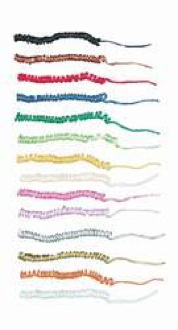 Papierdraht Spule blau