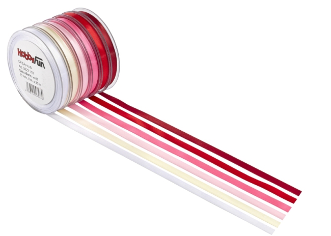 Satin-Band weiss 25mm
