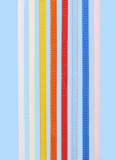 Rippsband 3mm 25m wei