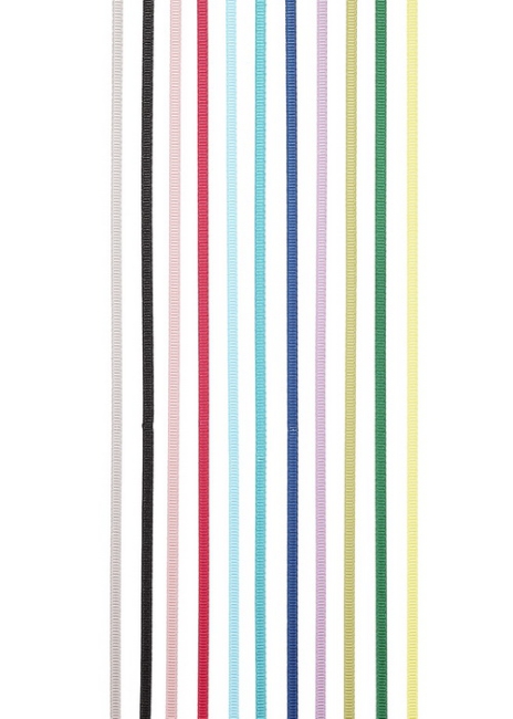 Rippsband 3mm 25m grau