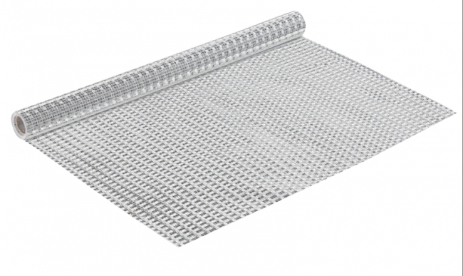 Glitzerfolie Design silber 45cm x 2m