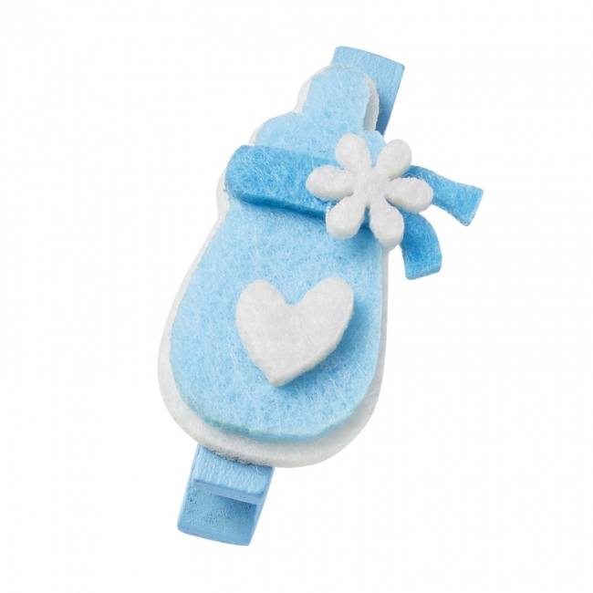 Baby-Flasche 4cm m. Clip blau