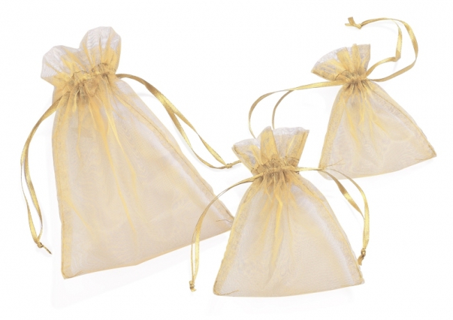Organza-Säckchen 18x13cm creme