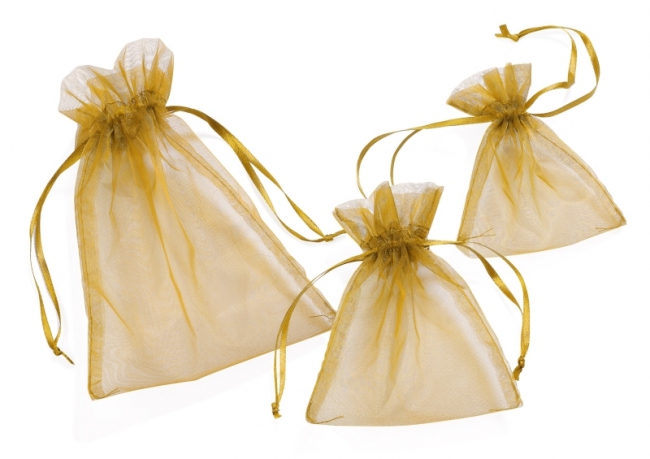 Organza-Säckchen 18x13cm gold