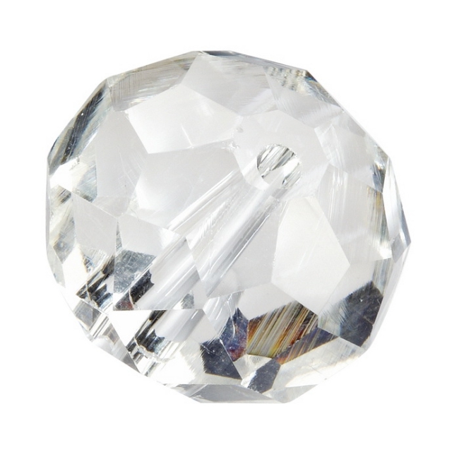 Glasschliffperle 7x10mm transparent