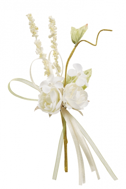 Blüten-Sträusschen 15cm creme